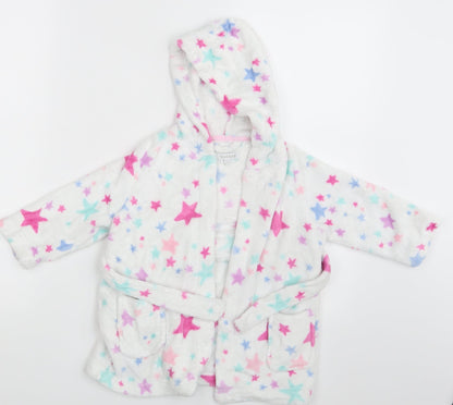 Debenhams Girls White Fair Isle  Babydoll One Piece Size 12-18 Months