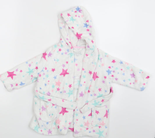 Debenhams Girls White Fair Isle  Babydoll One Piece Size 12-18 Months