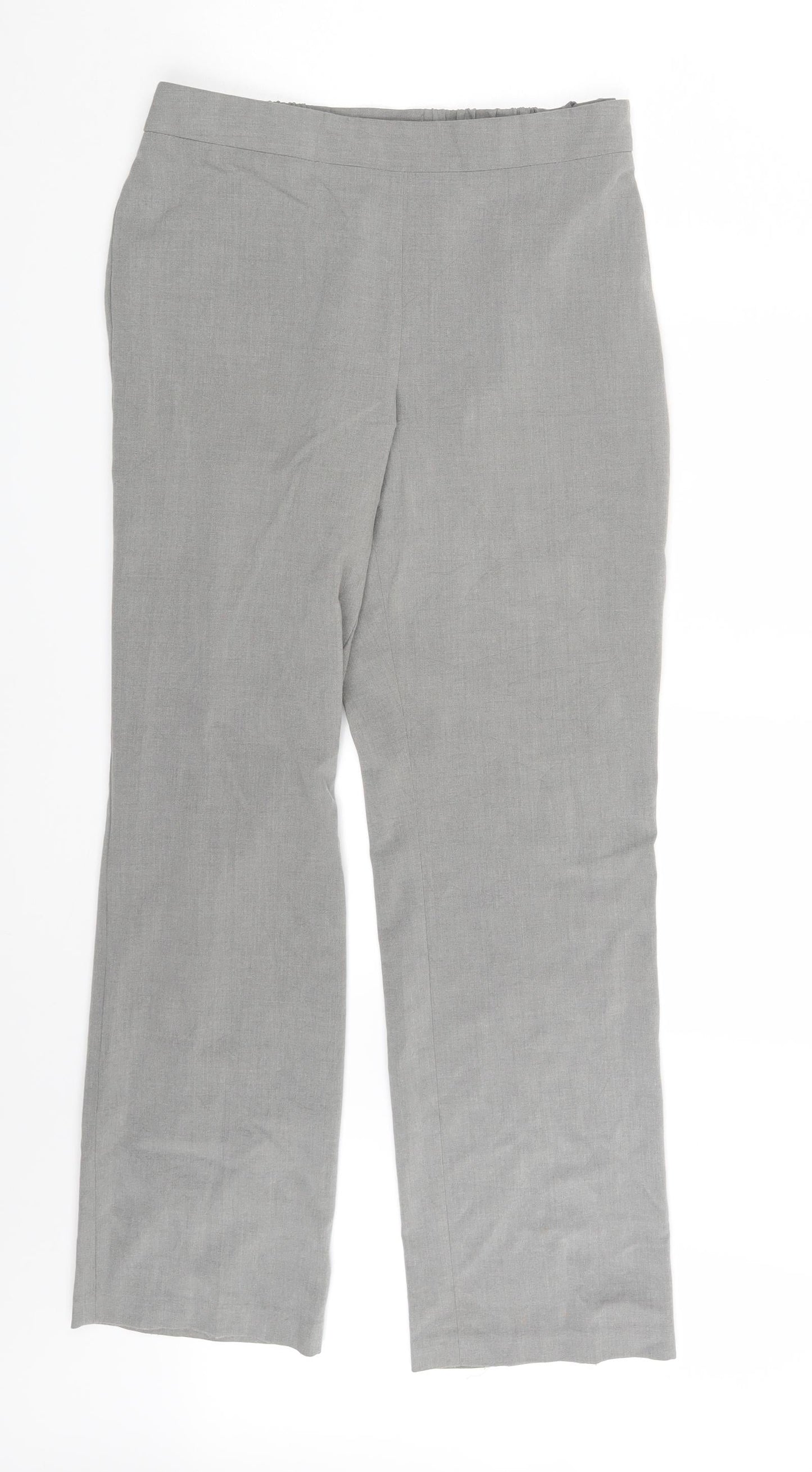 Womens UK Size 10 M&S Regular Fit  Grey Trousers