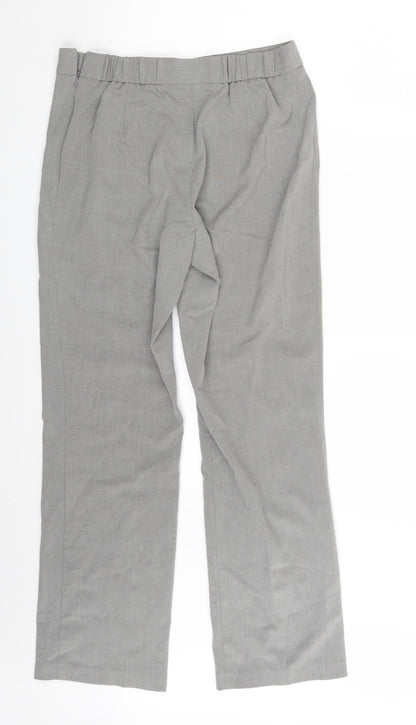 Womens UK Size 10 M&S Regular Fit  Grey Trousers