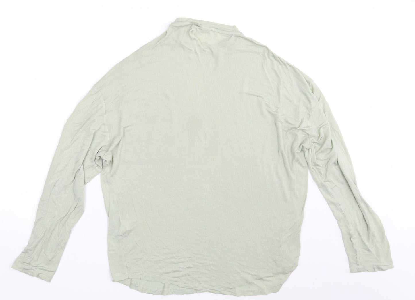 Womens UK Size XS ASOS Green Basic T-Shirt