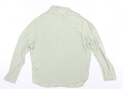 Womens UK Size XS ASOS Green Basic T-Shirt