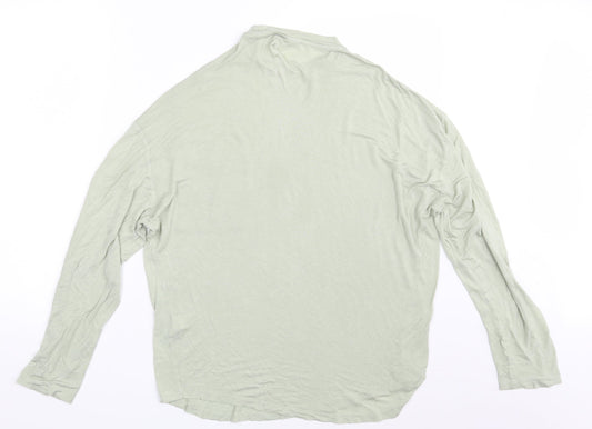 Womens UK Size XS ASOS Green Basic T-Shirt