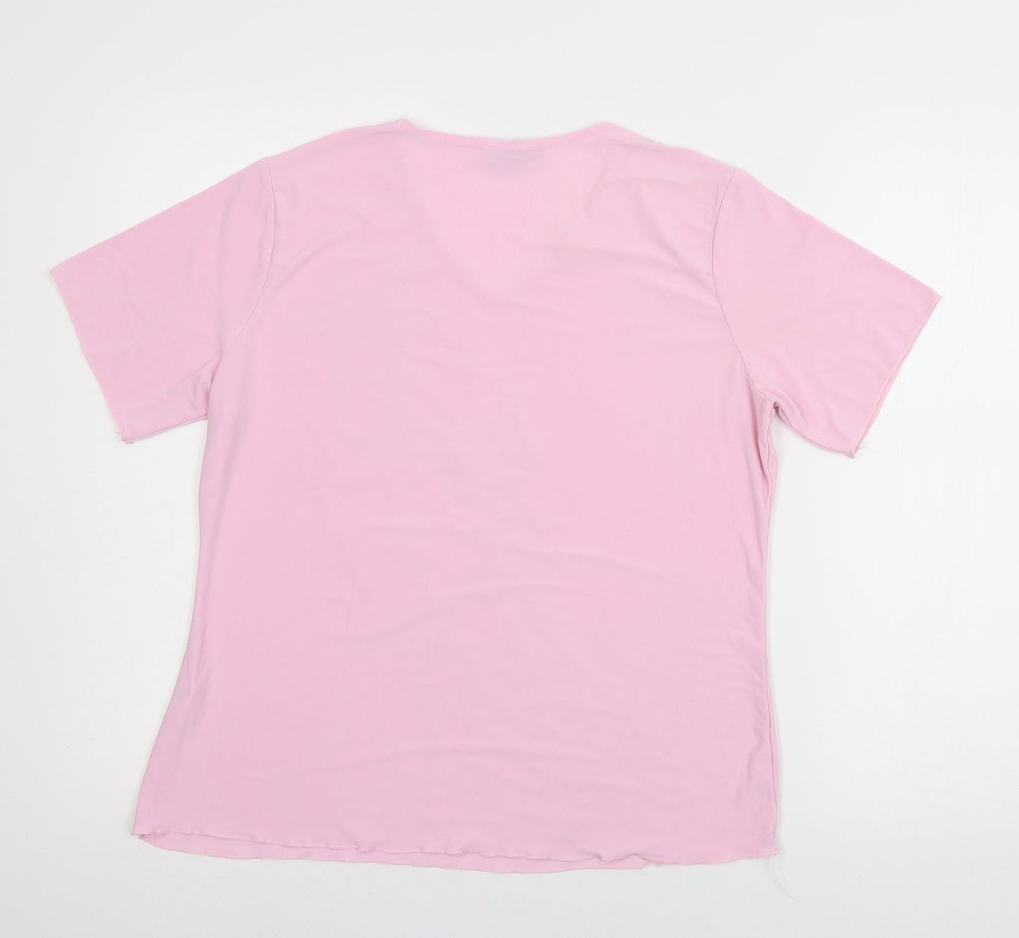 Womens UK Size M Must Pink Basic T-Shirt