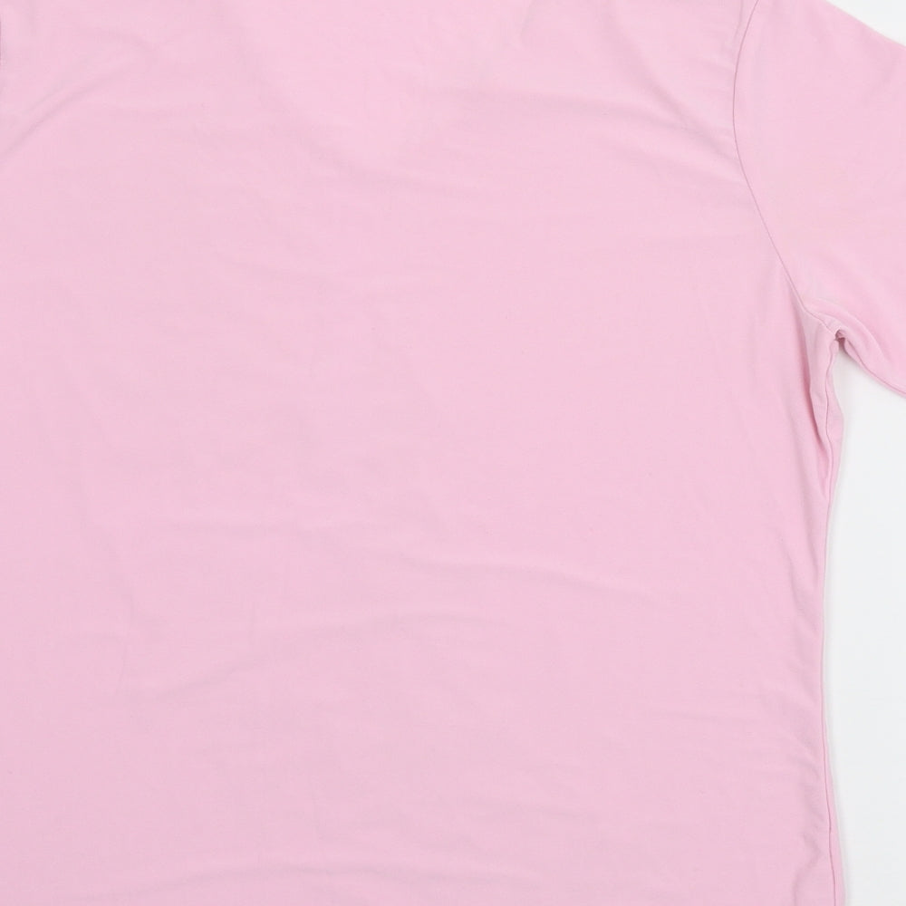 Womens UK Size M Must Pink Basic T-Shirt