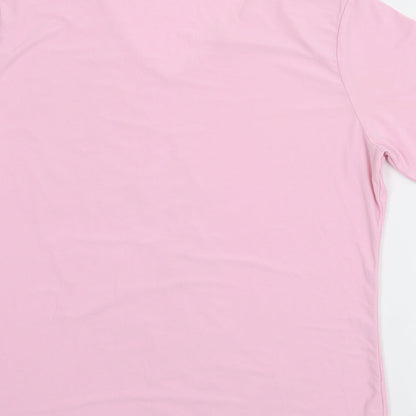 Womens UK Size M Must Pink Basic T-Shirt