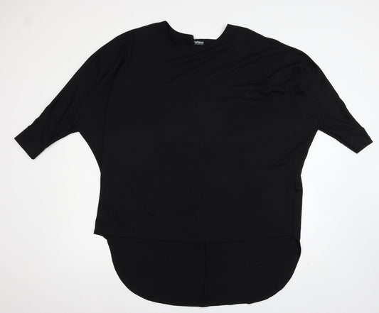 Femme Collection Womens Black  Knit Pullover Jumper Size L