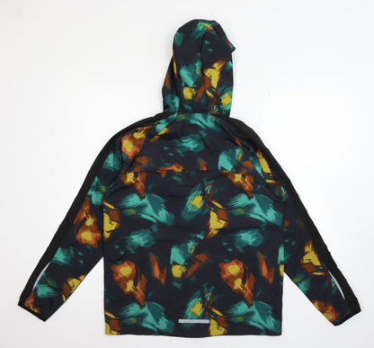 TU Womens Blue Geometric  Jacket  Size 8