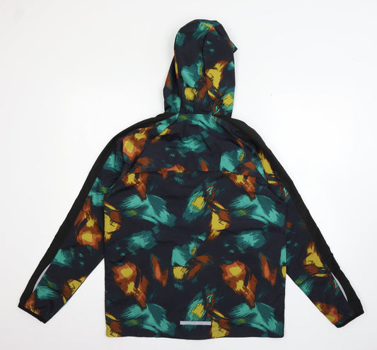 TU Womens Blue Geometric  Jacket  Size 8