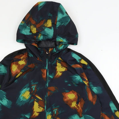 TU Womens Blue Geometric  Jacket  Size 8