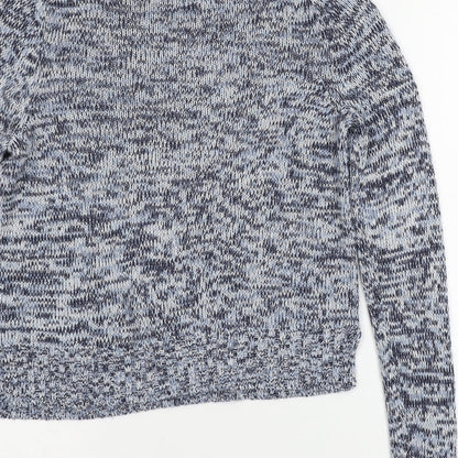 H&M Womens Blue  Knit Pullover Jumper Size XS
