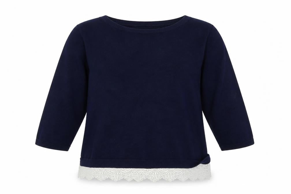 Womens UK Size M Bonmar Blue Pullover Jumper
