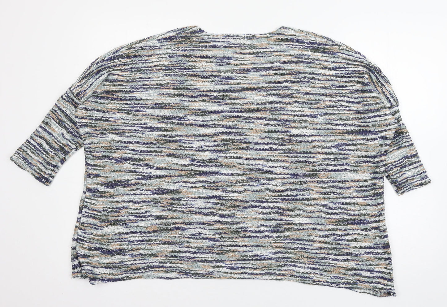 Womens UK Size M Mango Multicoloured Pullover Jumper