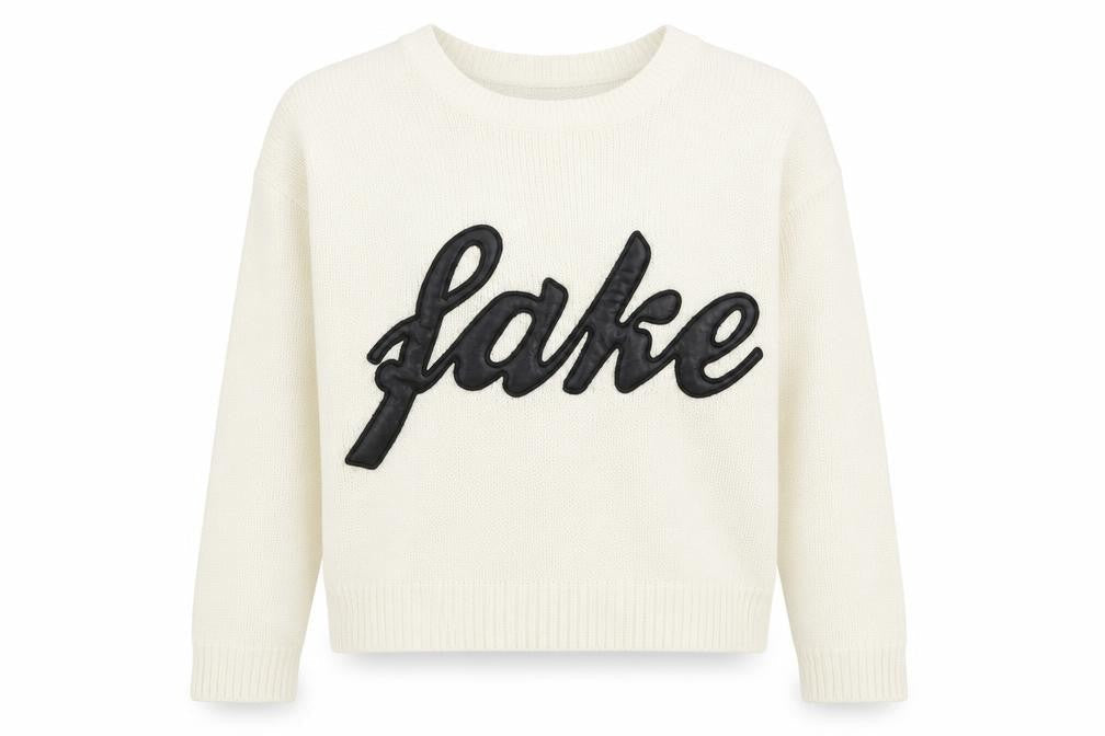 Atmospher Womens Ivory  Knit Pullover Jumper Size 10  - Fake