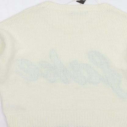 Atmospher Womens Ivory  Knit Pullover Jumper Size 10  - Fake