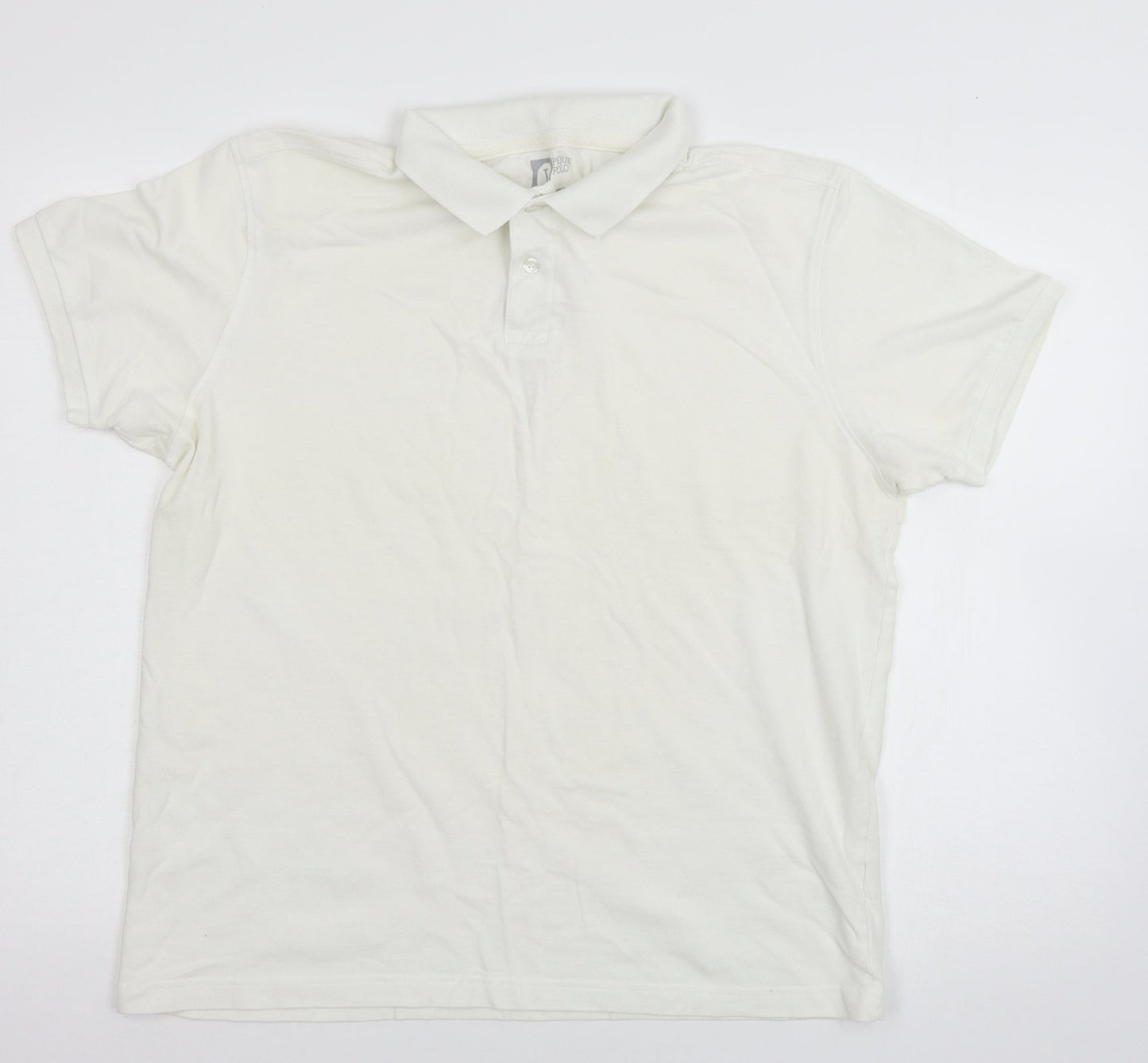 Cedar wo Mens White  Jersey  T-Shirt Size L