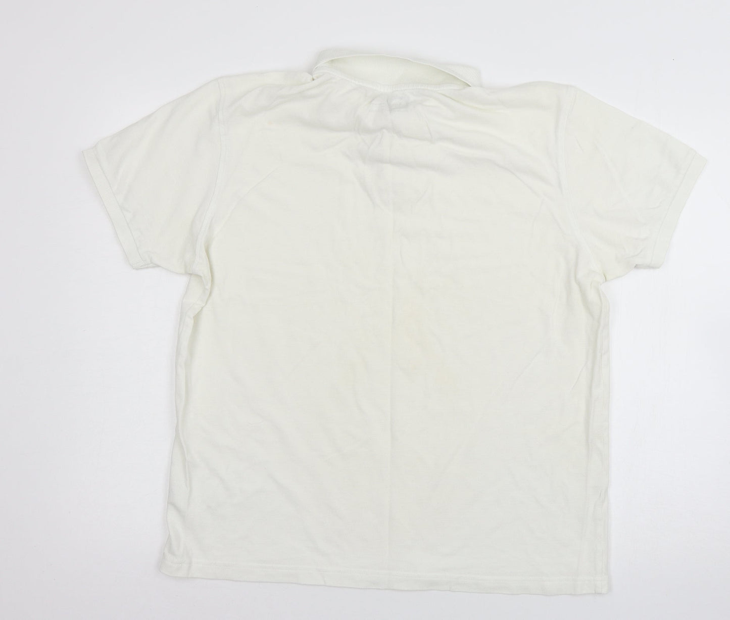 Cedar wo Mens White  Jersey  T-Shirt Size L