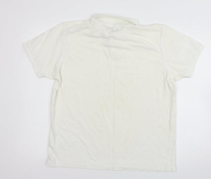 Cedar wo Mens White  Jersey  T-Shirt Size L