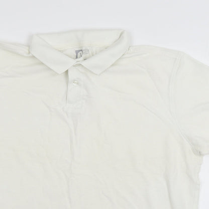Cedar wo Mens White  Jersey  T-Shirt Size L
