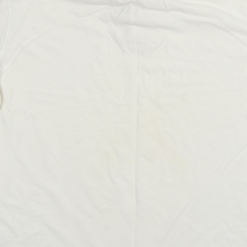 Cedar wo Mens White  Jersey  T-Shirt Size L