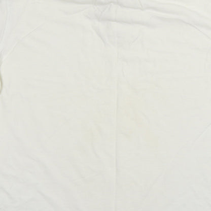 Cedar wo Mens White  Jersey  T-Shirt Size L