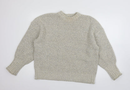 Womens UK Size M Topshop Ivory Pullover Jumper