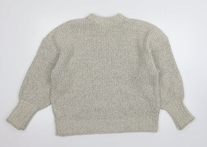 Womens UK Size M Topshop Ivory Pullover Jumper