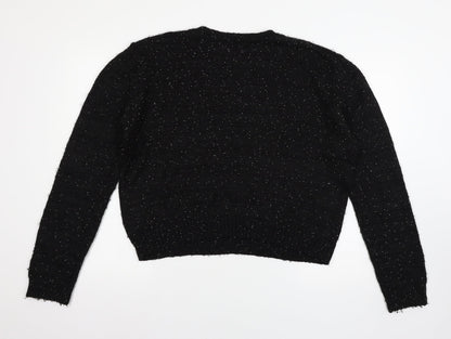 Womens UK Size 16 Topshop Black Pullover Jumper