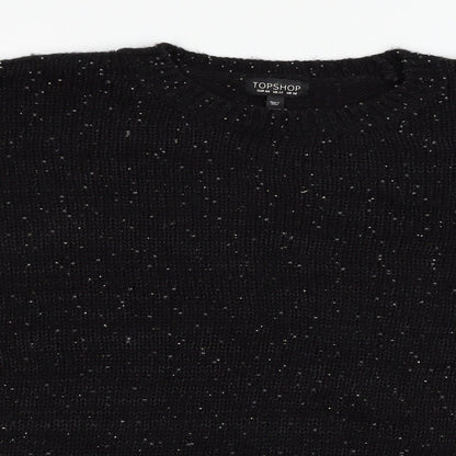 Womens UK Size 16 Topshop Black Pullover Jumper
