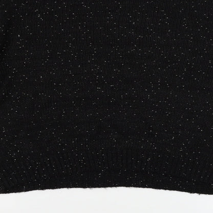 Womens UK Size 16 Topshop Black Pullover Jumper