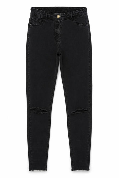 Very Womens Black  Denim Skinny Jeans Size 10 L26 in