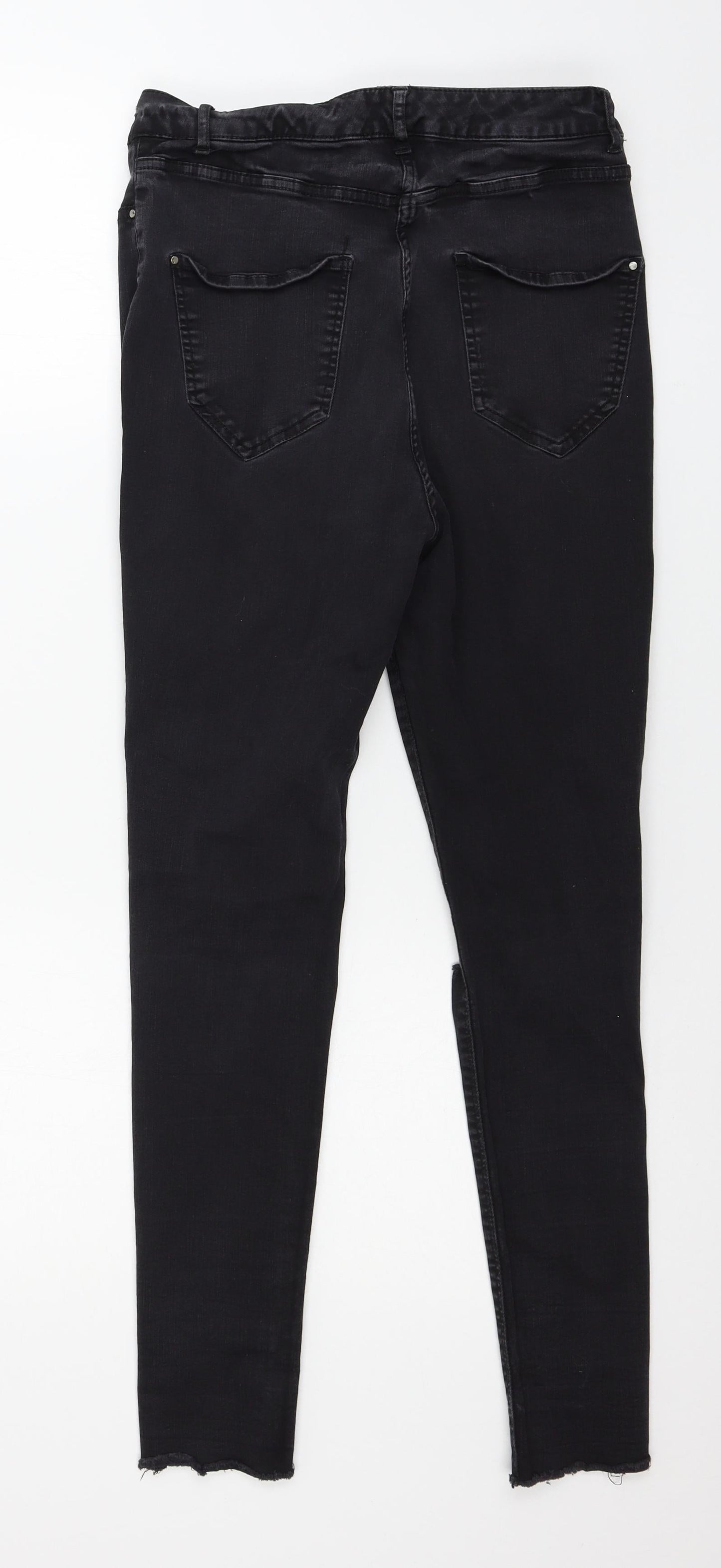 Very Womens Black  Denim Skinny Jeans Size 10 L26 in