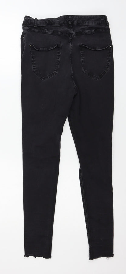 Very Womens Black  Denim Skinny Jeans Size 10 L26 in