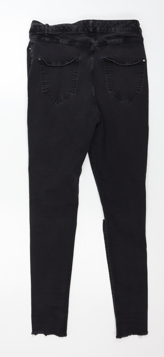 Very Womens Black  Denim Skinny Jeans Size 10 L26 in