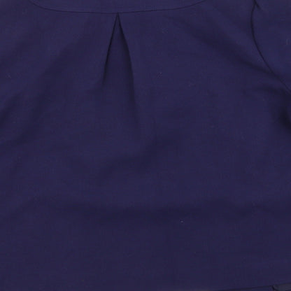 Womens UK Size 14 Papaya Blue Overcoat