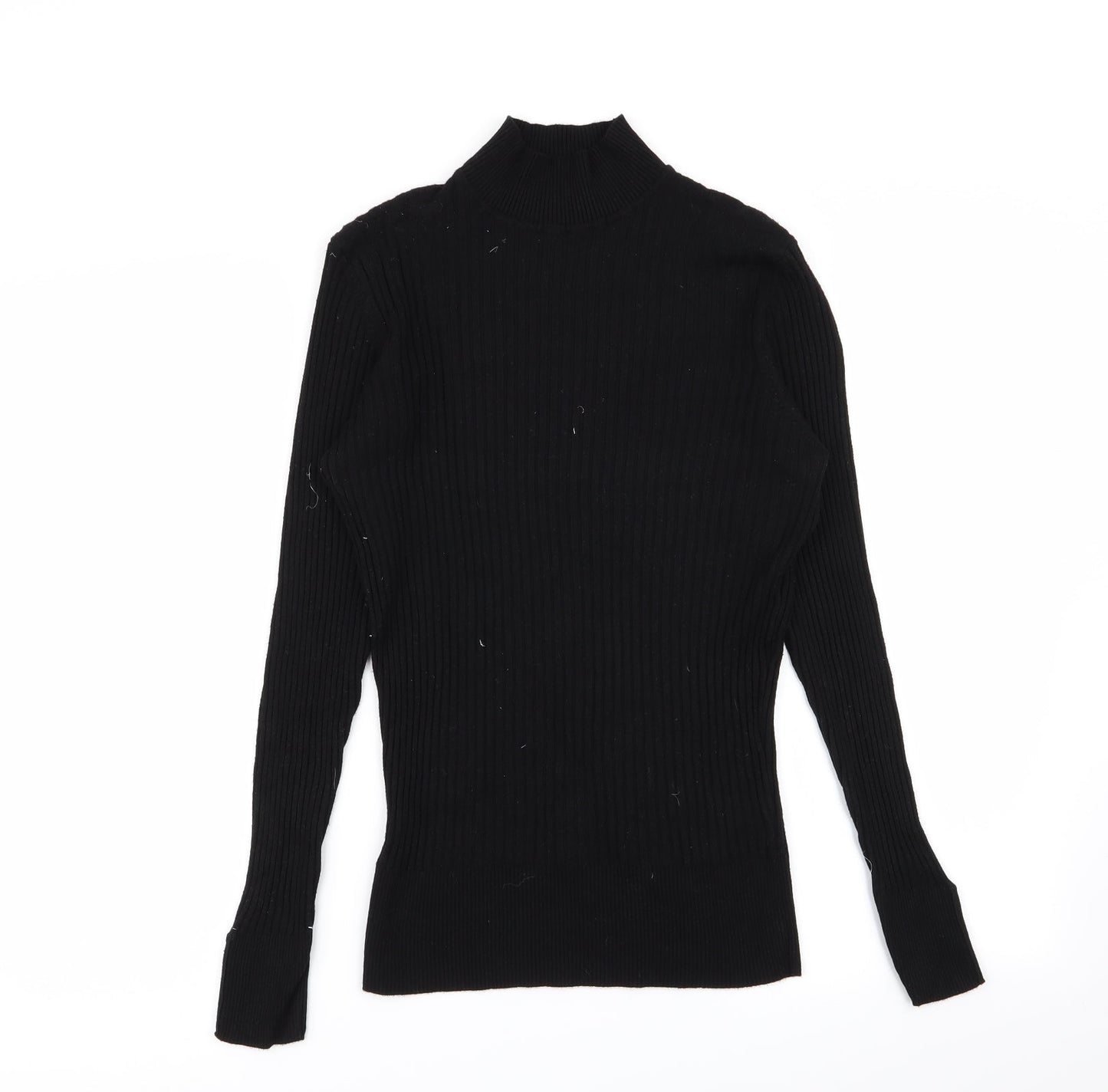 Nutmeg Womens Black   Pullover Jumper Size 14