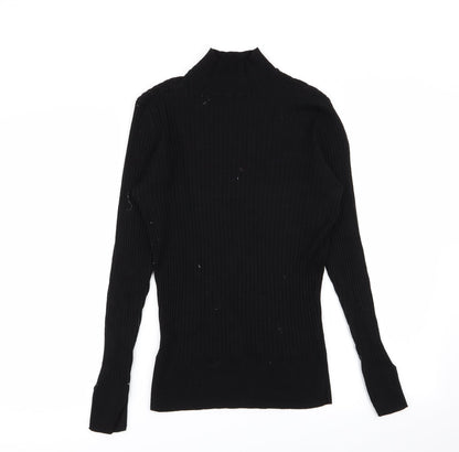 Nutmeg Womens Black   Pullover Jumper Size 14
