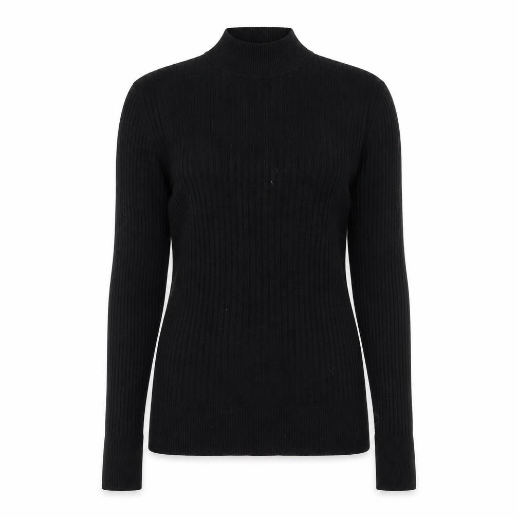 Womens UK Size 14 Nutmeg Black Pullover Jumper