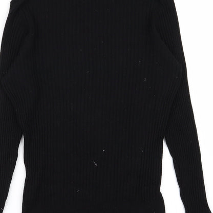 Nutmeg Womens Black   Pullover Jumper Size 14