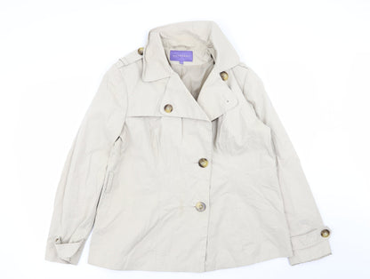 Autonomy Womens Beige   Overcoat Coat Size 14