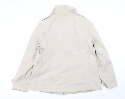 Autonomy Womens Beige   Overcoat Coat Size 14