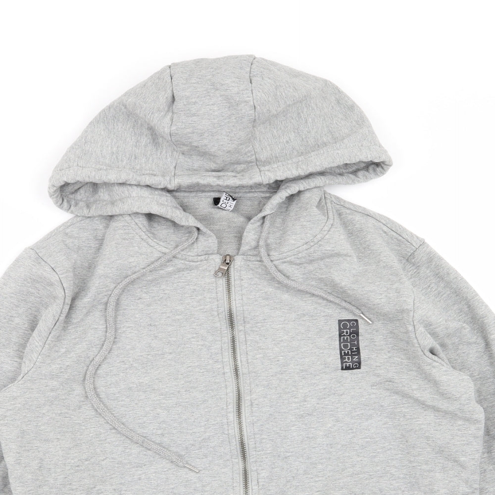 clothing credere Mens Grey   Full Zip Jumper Size M
