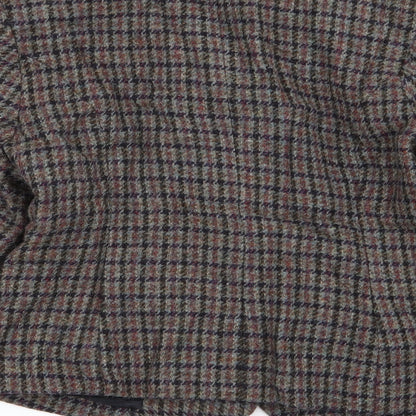junk girl Womens Multicoloured Check  Jacket Blazer Size S