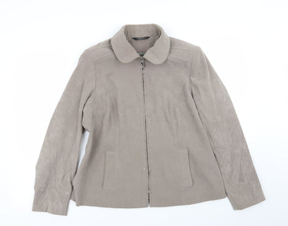 BM Womens Beige   Jacket  Size 14