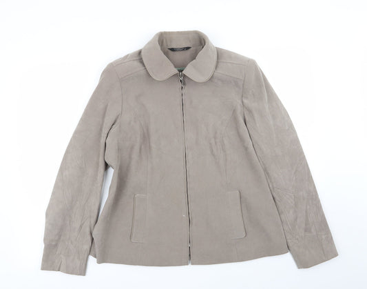 BM Womens Beige   Jacket  Size 14