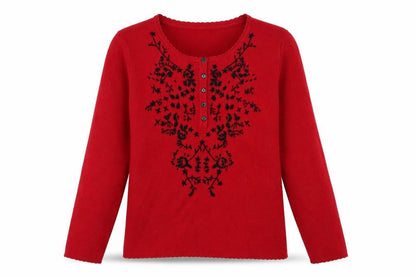 Womens UK Size M Jumper Red Pullover Jumper