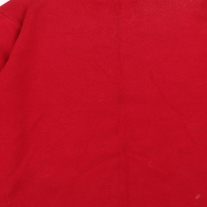 Womens UK Size M Jumper Red Pullover Jumper
