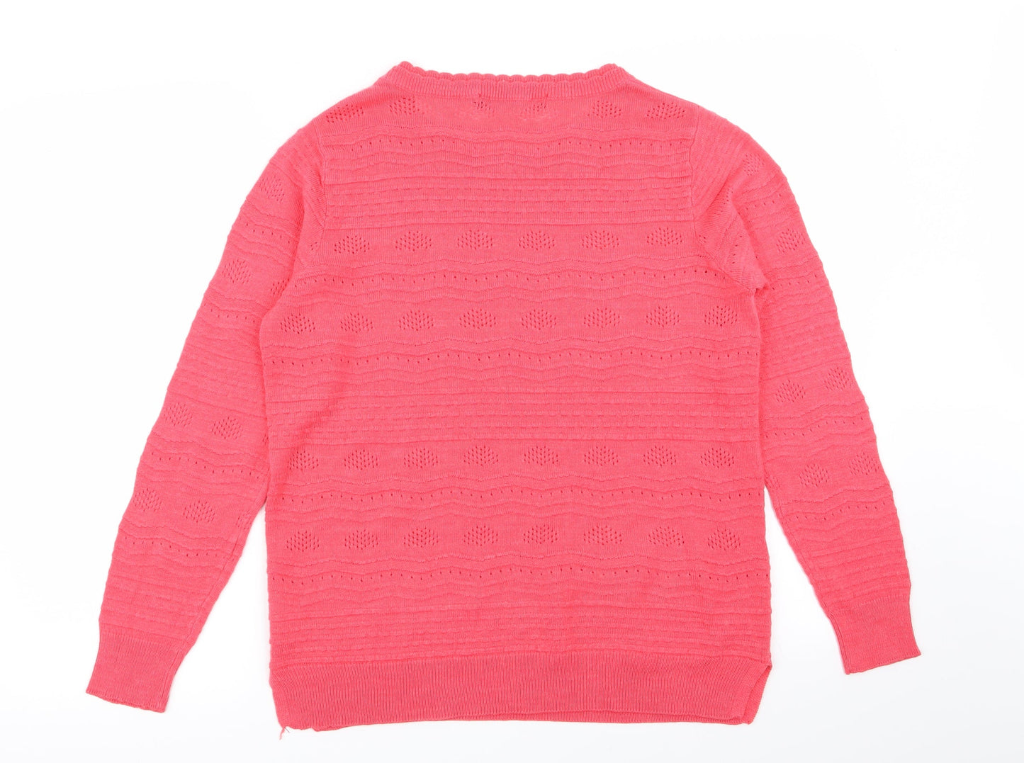 Womens UK Size 10 isle Pink Pullover Jumper
