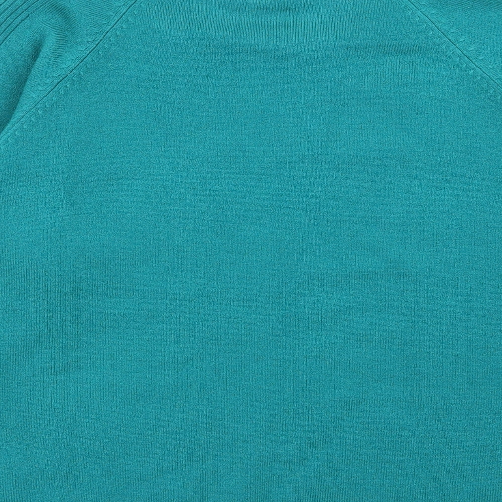 Womens UK Size M Filati Green Pullover Jumper