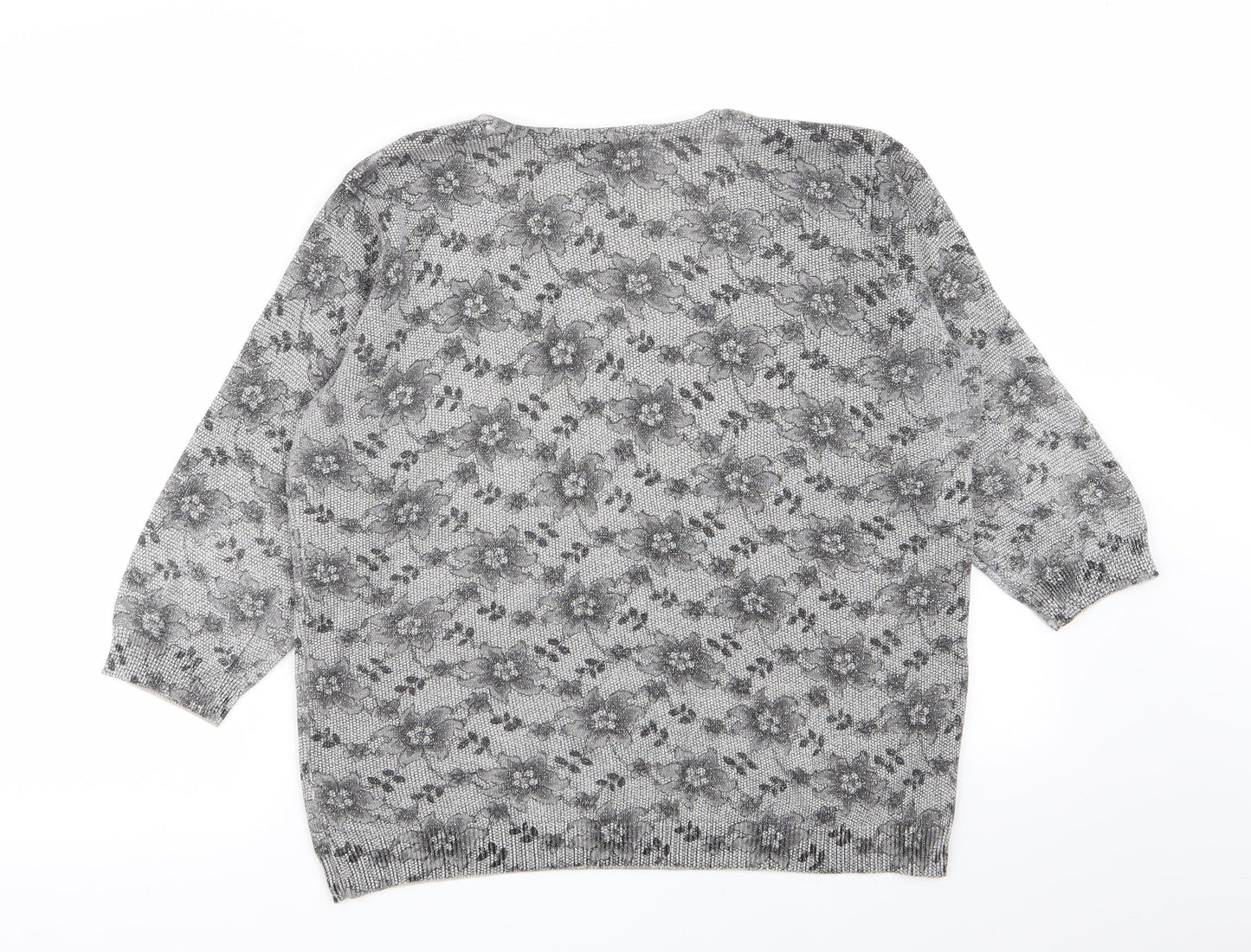 Womens UK Size M Bonmarché Grey Pullover Jumper